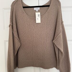 Evereve Women's Taupe Sweater BRAND NEW